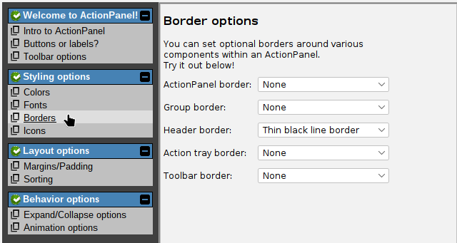 Current action example