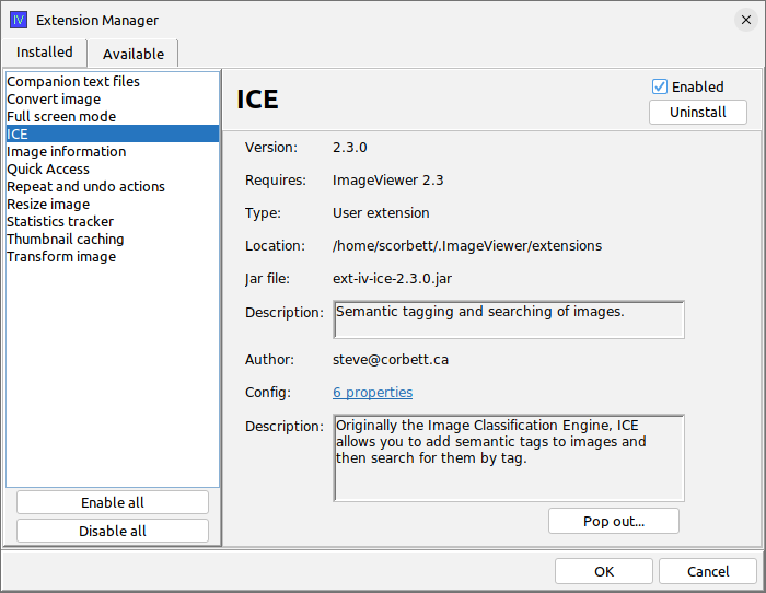 Extension example:imageviewer