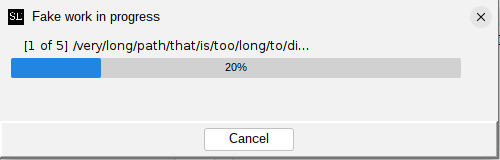 Progress truncation bad