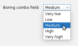 Boring combo field